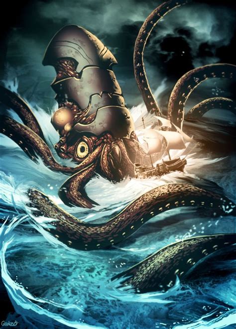 kraken mythical creature - Google Search | Sea monsters, Kraken, Mythical creatures