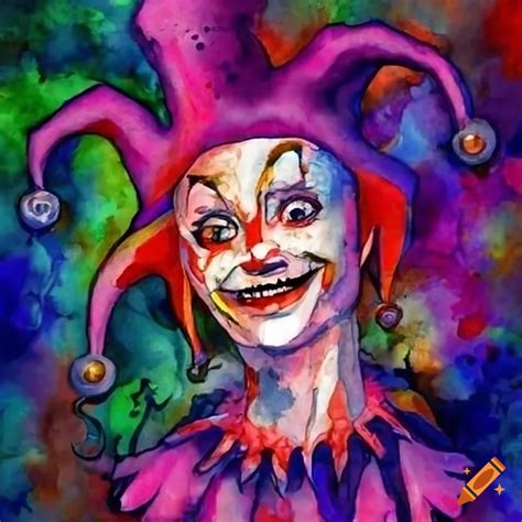 Court jester with mischievous smile