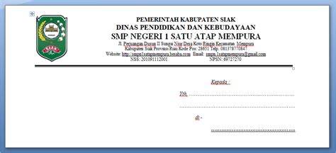 Cara Membuat Kop Amplop Surat Resmi | Kelas Mat