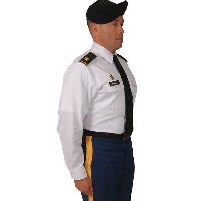 US Army Service Uniform ASU White Dress Long Sleeve Shirt Darwood 15-32 ...