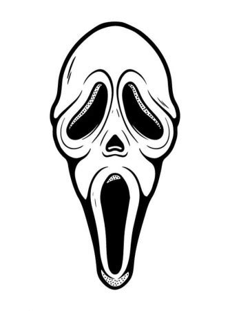 GHOSTFACE (Scream) Drawing Tutorial It, Too! - Coloring Home