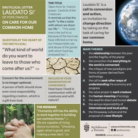 "Everything in the world is connected" Start your journey with Laudato Si' by using this summary ...