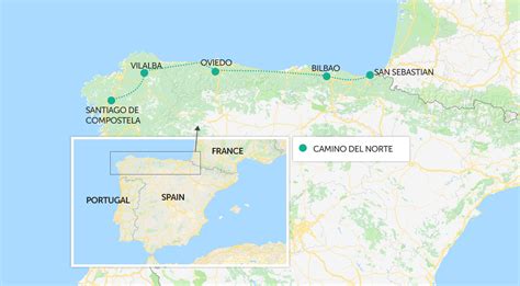 Camino De Santiago Map Distances