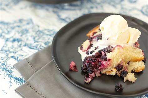 Fresh Summer Dewberry Cobbler - The Hurried Hostess