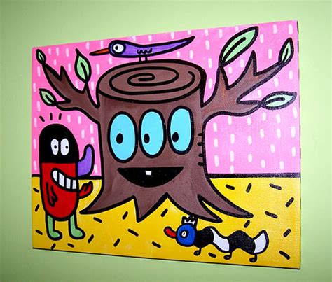 11x14 tree painting | Three eyed tree stumps mcgee, worm tha… | Flickr