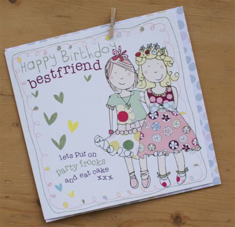 happy birthday best friend card by molly mae | notonthehighstreet.com