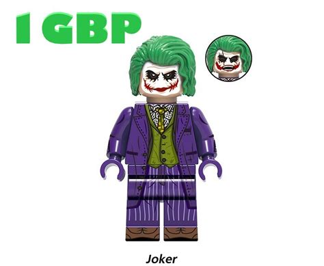 1GBP Joker Batman DC Minifigures Fit Lego XH1941