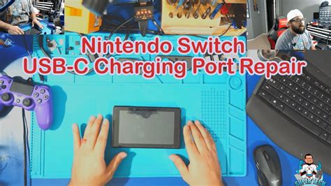 Nintendo Switch USB-C Charging port Repair - YouTube