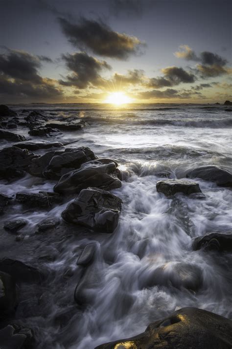 Photography of rock and waves HD wallpaper | Wallpaper Flare