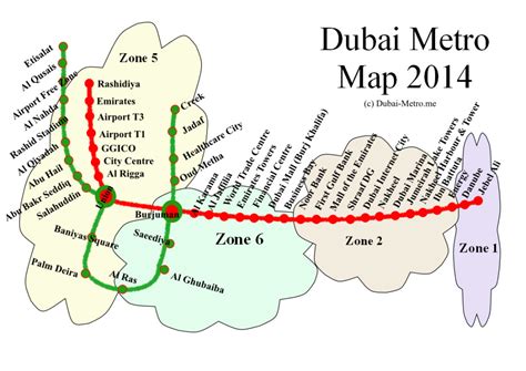 Dubai Metro Map