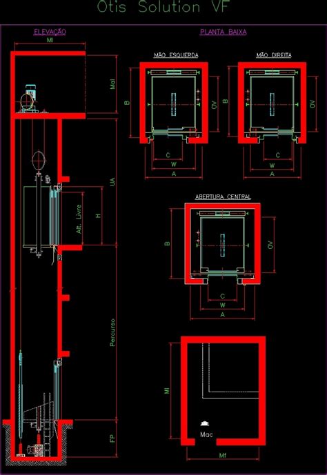 Elevator Section Cad Block - IMAGESEE