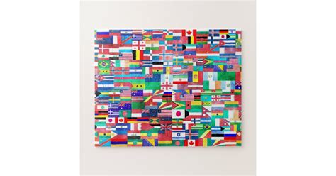 World Of Flags Jigsaw Puzzle | Zazzle