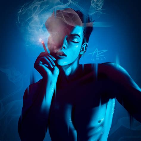 ArtStation - Smoking man