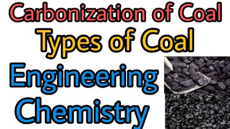 Carbonization of Coal- Types of Coal - Engineering Chemistry- Btech 1st ...