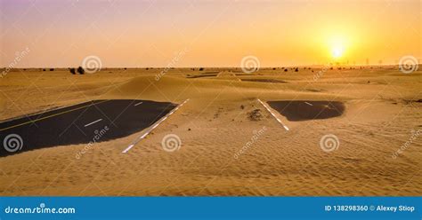 Abandoned desert road stock photo. Image of east, landscape - 138298360