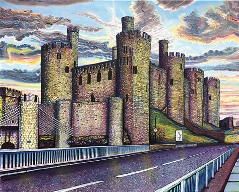 Mikey Jones Art | Conwy Castle painting, Wales