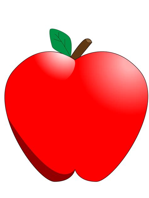 Apple | Free Stock Photo | Illustration of a red apple | # 11460