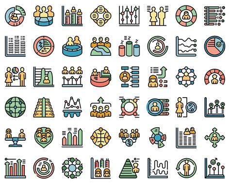 Population growth icons set vector flat 13563508 Vector Art at Vecteezy