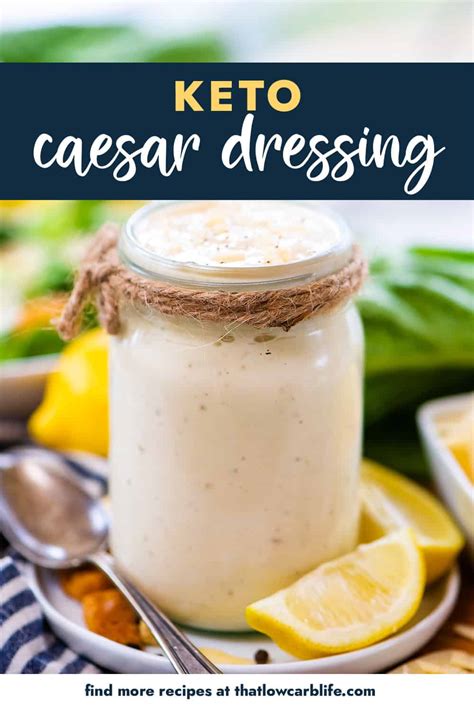 Keto Caesar Dressing Recipe | That Low Carb Life