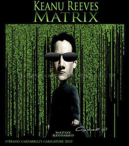 Matrix Caricatures | Cartoon: Keanu Reevs Matrix (medium) by carparelli ...