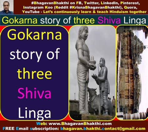 Gokarna story of three Shiva Linga - Bhagavan Bhakthi (Hinduism)