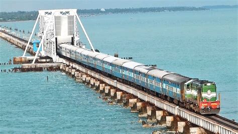 India's MOST DANGEROUS Rail BRIDGE PAMBAN Rameswaram. - YouTube