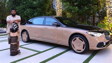 DJ Khaled Takes His Mercedes-Maybach Virgil Abloh Edition Golfing