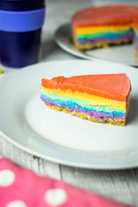 Rainbow Cheesecake Recipe - No Bake Rainbow Cheesecake Recipe