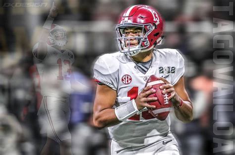 Tua Tagovailoa #13 of the Alabama Crimson Tide | Alabama crimson tide ...