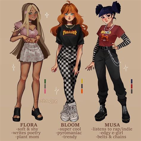 Rasha on Instagram: "Winx Club characters as aesthetic girls - 1/2🌸🧚🏻 ...