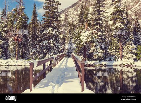 Winter in Glacier Park Stock Photo - Alamy