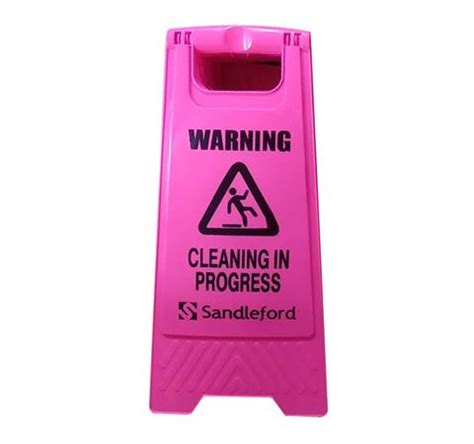 Cleaning In Progress Sign Pink | Sandleford