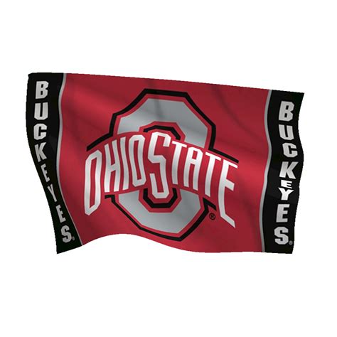 Ohio State University Buckeyes Flag