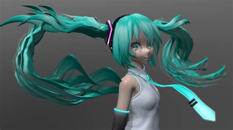 Hatsume Miku - 3D model by adrianjg [c385e5b] - Sketchfab