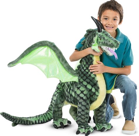 Winged Dragon Giant Stuffed Animal - Building Blocks