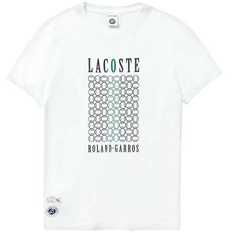 Lacoste Tennis Ball Logo Men's Tennis Tee White