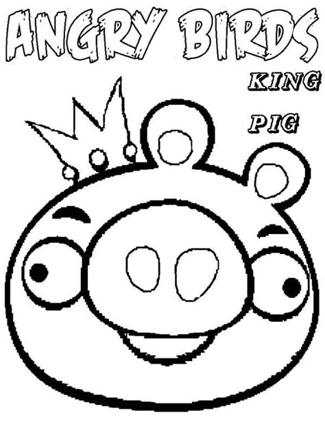 King Of Angry Bird Pigs Coloring Pages | Angry birds pigs, Owl coloring pages, Coloring pages