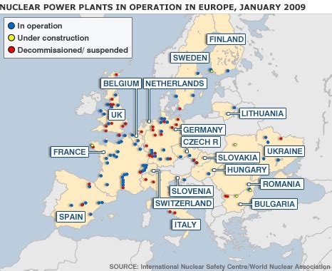 BBC NEWS | Europe | Nuclear Europe: Country guide