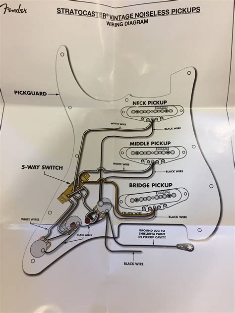 Vintage noiseless pickups wiring diagram discrepancy? : r/Luthier