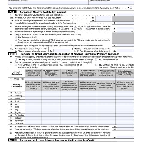 How To Calculate Form 8962 - Printable Form, Templates and Letter