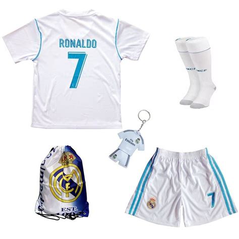 Real Madrid Cristiano Ronaldo CR7 Football Soccer Kit for Kids 13-14 ...