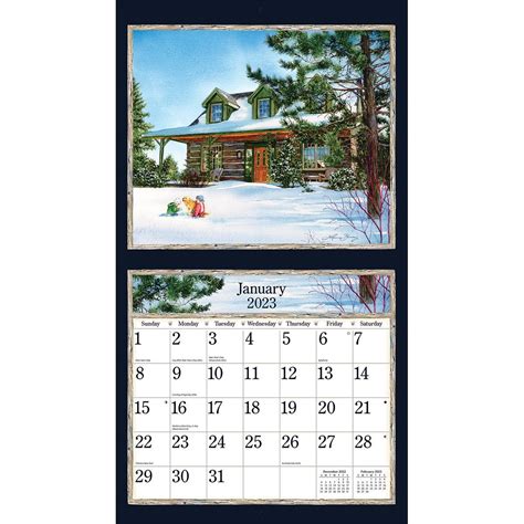 Country Welcome 2023 Wall Calendar in 2022 | Wall calendar, Vertical ...