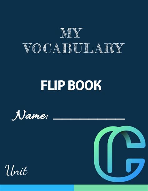 Vocabulary Flip book Template by Irma Reyes - Flipsnack