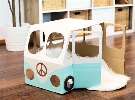 20 Easy DIY Cardboard Cat House Ideas