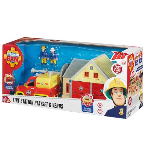 Fireman Sam Fire Station Playset & Venus | Toys & Games - B&M