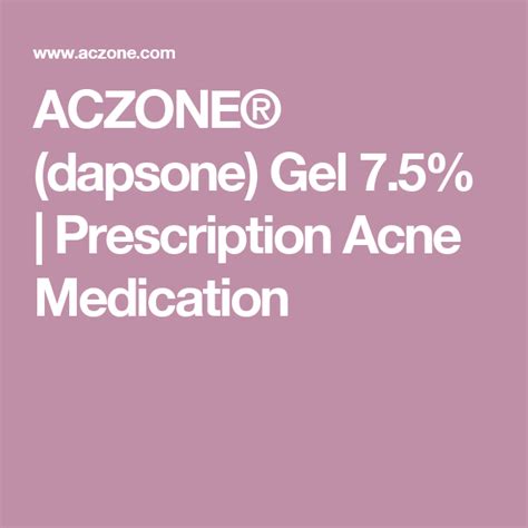 ACZONE® (dapsone) Gel 7.5% | Prescription Acne Medication ...