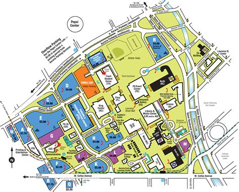 Auraria Campus Map - Auraria Denver CO • mappery