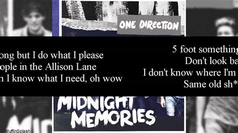 Midnight Memories - One Direction Lyrics (Original) - YouTube