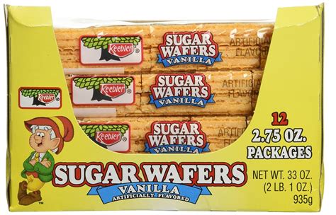 Keebler Sugar Wafer Vanilla, 2.75-Ounce Packages (Pack of 12)