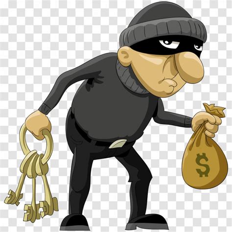 Robbery Cartoon Theft Illustration - Human Behavior - Vector Thief ...